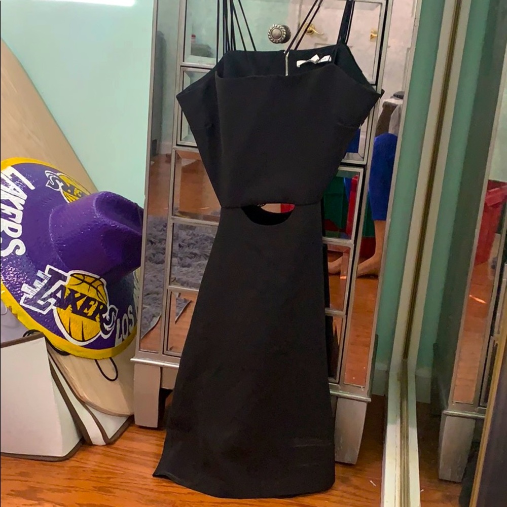 Classy endless rose black dress